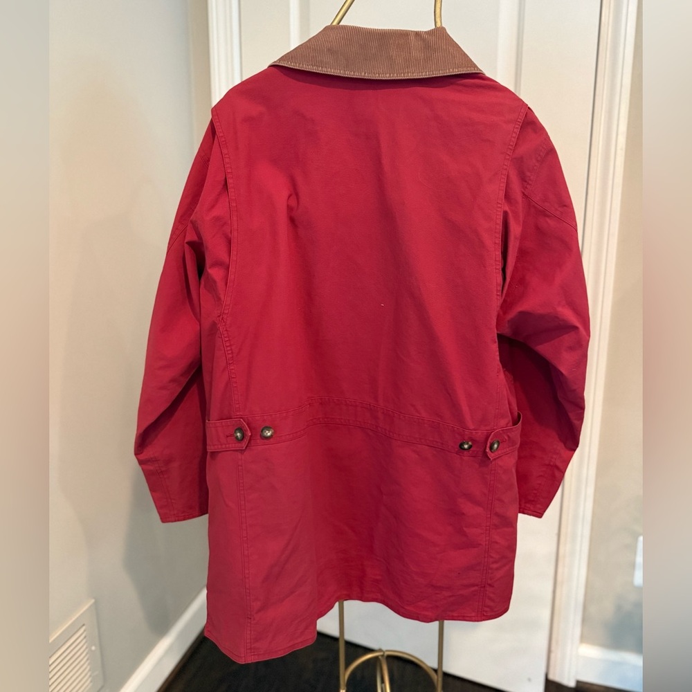 L.L.Bean Red/Brown Corduroy, Sz Large - Vintage Field Barn Jacket, Chore Coat - Picture 2 of 14